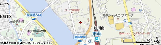 山口県萩市椿東（新川南）周辺の地図