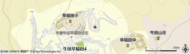 牛田早稲田第六公園周辺の地図