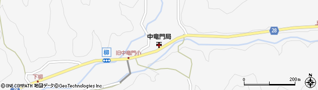 中竜門郵便局 ＡＴＭ周辺の地図