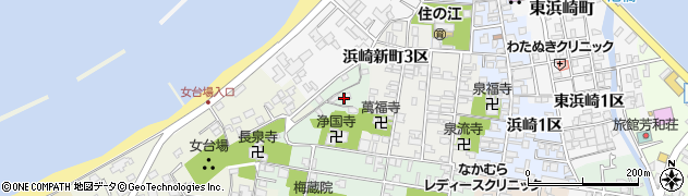 山口県萩市北古萩町（北古萩２区）周辺の地図