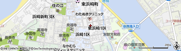 山口県萩市東浜崎町56周辺の地図