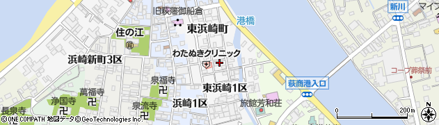 山口県萩市東浜崎町41周辺の地図
