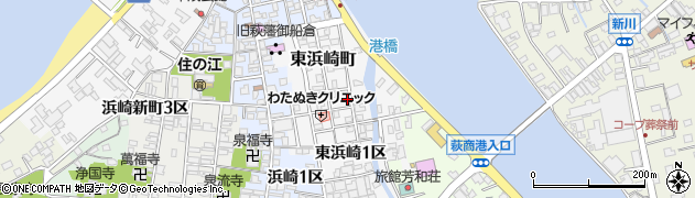 山口県萩市東浜崎町116周辺の地図