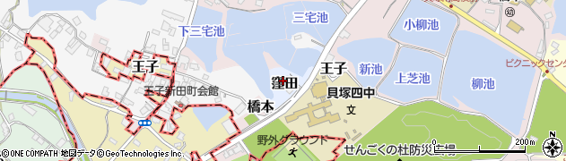 大阪府貝塚市窪田363周辺の地図