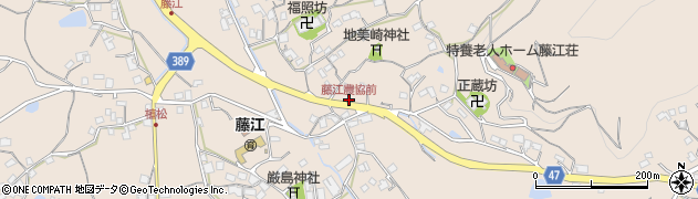 藤江農協前周辺の地図