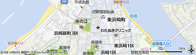 萩浜崎郵便局 ＡＴＭ周辺の地図