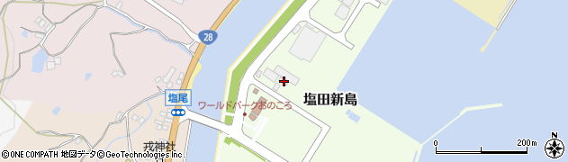 兵庫県淡路市塩田新島3周辺の地図