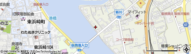 山口県萩市椿東新川西3085周辺の地図