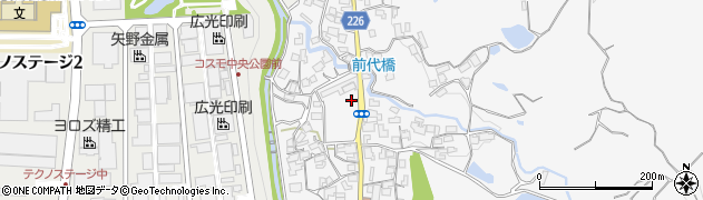 大阪府和泉市久井町周辺の地図