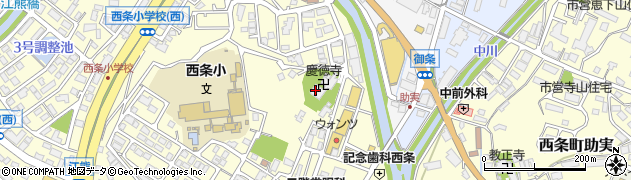 青谷山慶徳寺周辺の地図