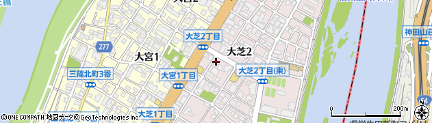 上野理容院周辺の地図