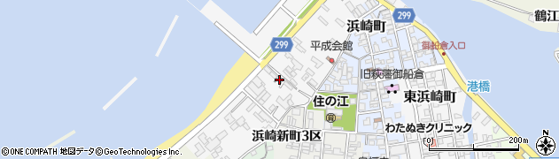 山口県萩市東浜崎町148周辺の地図