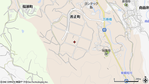 〒594-1125 大阪府和泉市善正町の地図