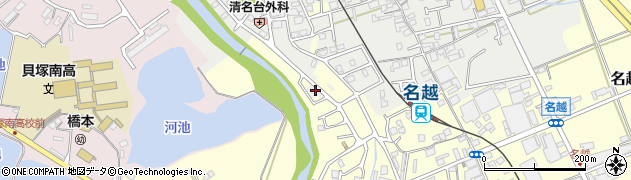 大阪府貝塚市清児814周辺の地図
