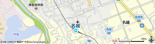 大阪府貝塚市清児968周辺の地図