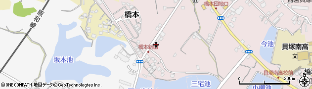 大阪府貝塚市橋本504周辺の地図