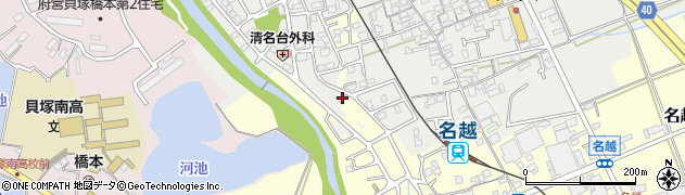 大阪府貝塚市清児826周辺の地図