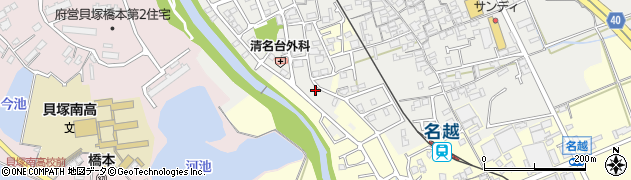 大阪府貝塚市清児743周辺の地図