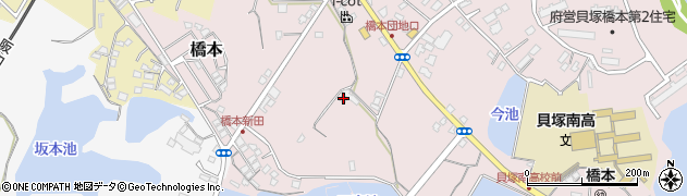 大阪府貝塚市橋本434周辺の地図
