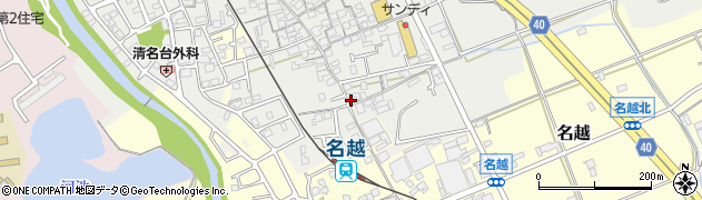 大阪府貝塚市清児1106周辺の地図