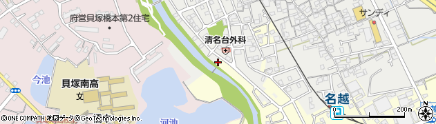 大阪府貝塚市清児817周辺の地図