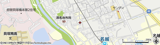 大阪府貝塚市清児919周辺の地図