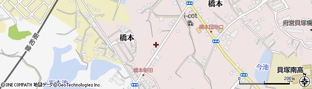大阪府貝塚市橋本484周辺の地図
