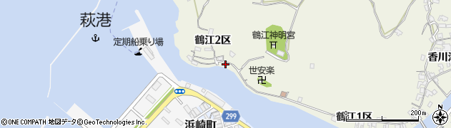 山口県萩市椿東鶴江２区3947周辺の地図
