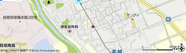 大阪府貝塚市清児909周辺の地図