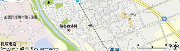 大阪府貝塚市清児910周辺の地図