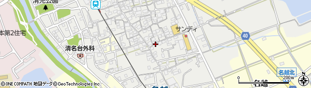 大阪府貝塚市清児1094周辺の地図