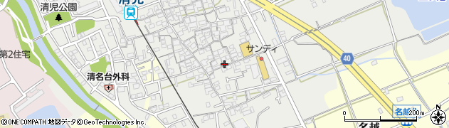 大阪府貝塚市清児1092周辺の地図