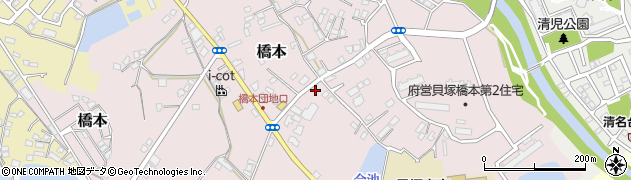大阪府貝塚市橋本300周辺の地図