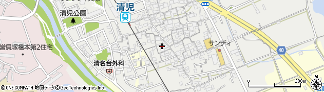 大阪府貝塚市清児987周辺の地図