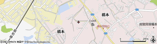 大阪府貝塚市橋本459周辺の地図