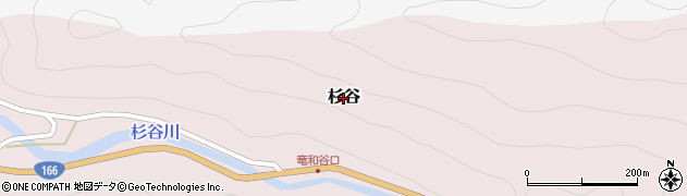 奈良県東吉野村（吉野郡）杉谷周辺の地図