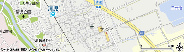 大阪府貝塚市清児1072周辺の地図