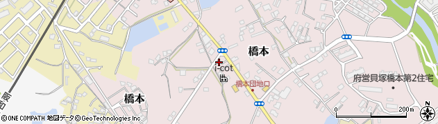 大阪府貝塚市橋本367周辺の地図