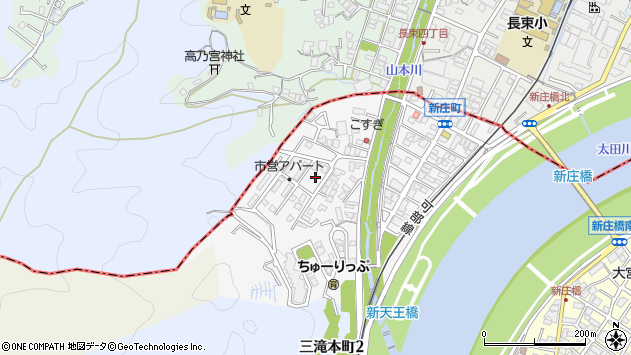〒733-0801 広島県広島市西区新庄町の地図
