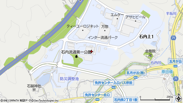 〒731-5107 広島県広島市佐伯区石内上の地図