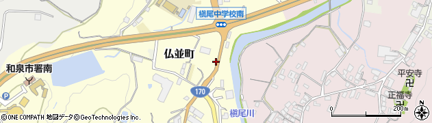 大阪府和泉市仏並町242周辺の地図