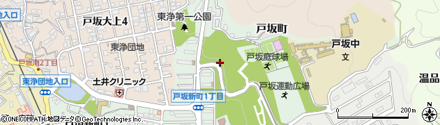 広島県広島市東区戸坂新町周辺の地図