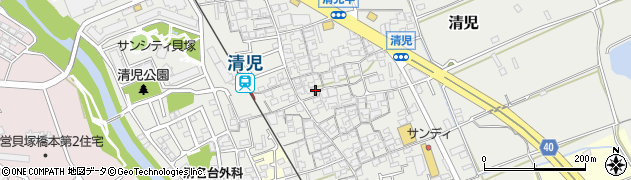 大阪府貝塚市清児1030周辺の地図