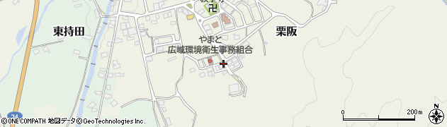 奈良県御所市栗阪周辺の地図