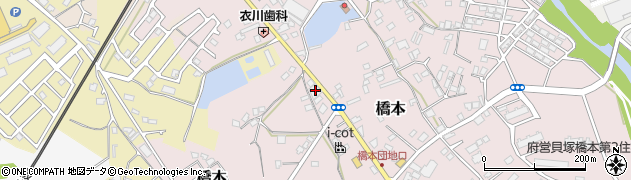 大阪府貝塚市橋本360周辺の地図