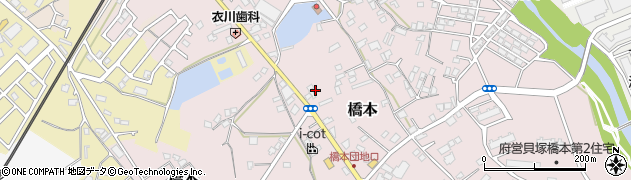 大阪府貝塚市橋本363周辺の地図