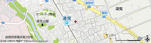 大阪府貝塚市清児1004周辺の地図