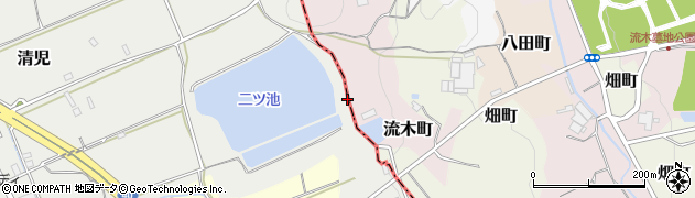 大阪府貝塚市清児59周辺の地図