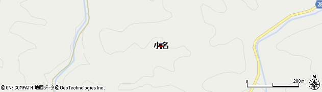 奈良県吉野町（吉野郡）小名周辺の地図