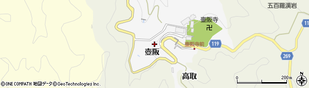 奈良県高取町（高市郡）壺阪周辺の地図